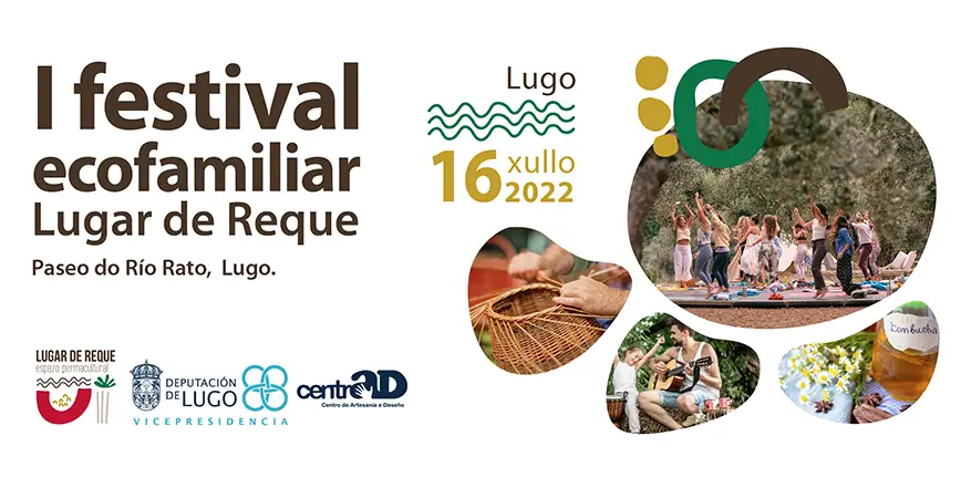 Diseño folleto publicitario I festival ecofamiliar Lugar de Reque