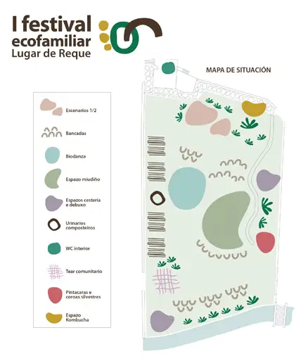 Diseño folleto publicitario I festival ecofamiliar Lugar de Reque