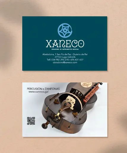Diseño de tarjetas Xaneco